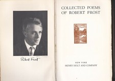 Frost, Robert. Collected Poems of Robert Frost. Holt 1930 Fourth Printing