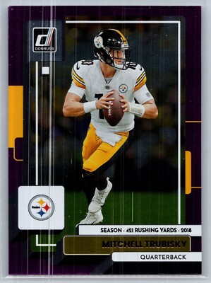 2022 panini donruss football mitchell trubisky season stat line 183/421 #223