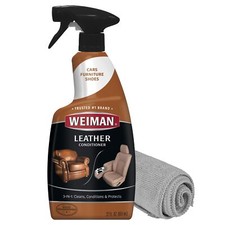 Weiman Leather Cleaner and Conditioner Spray 22 Fl Oz Multi Use UV Protection