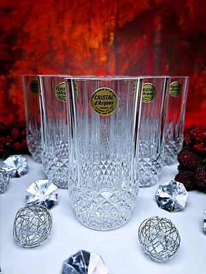 Cristal D´Arques Longchamp Cocktailglas Longdrink  Weihnachten 24% PBO 80er