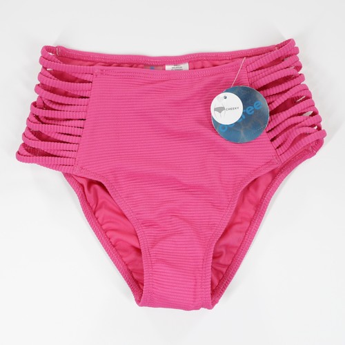 Decree Damen High Rise Stretch Spaghettitord Freche Bikinihose Rosa Größe XS - Bild 1 von 4