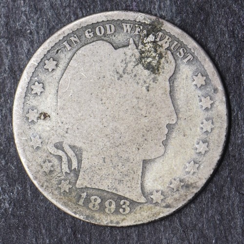 1893-S Barber Silver Quarter Dollar 25C - COINGIANTS -