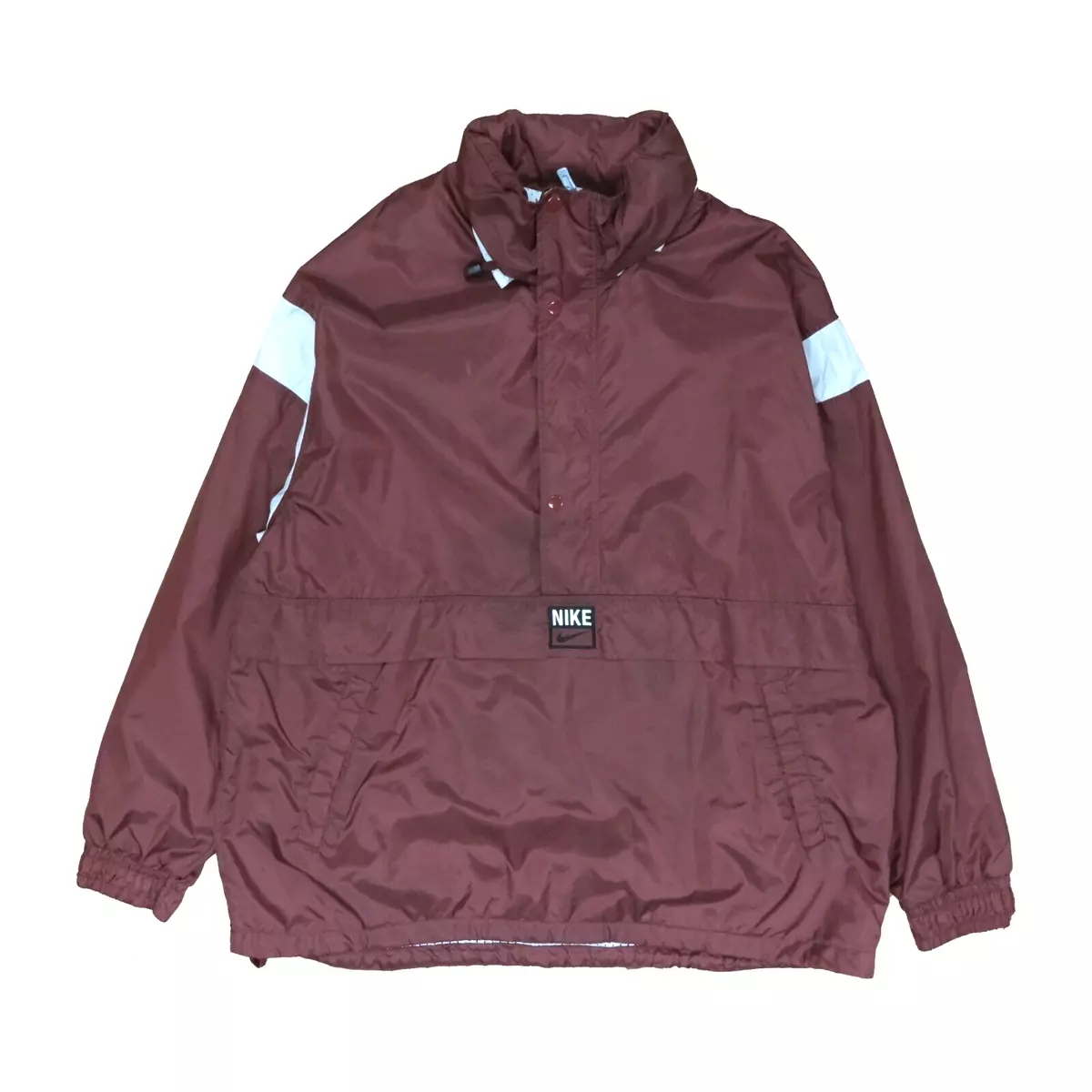 Burgundy and hotsell white windbreaker