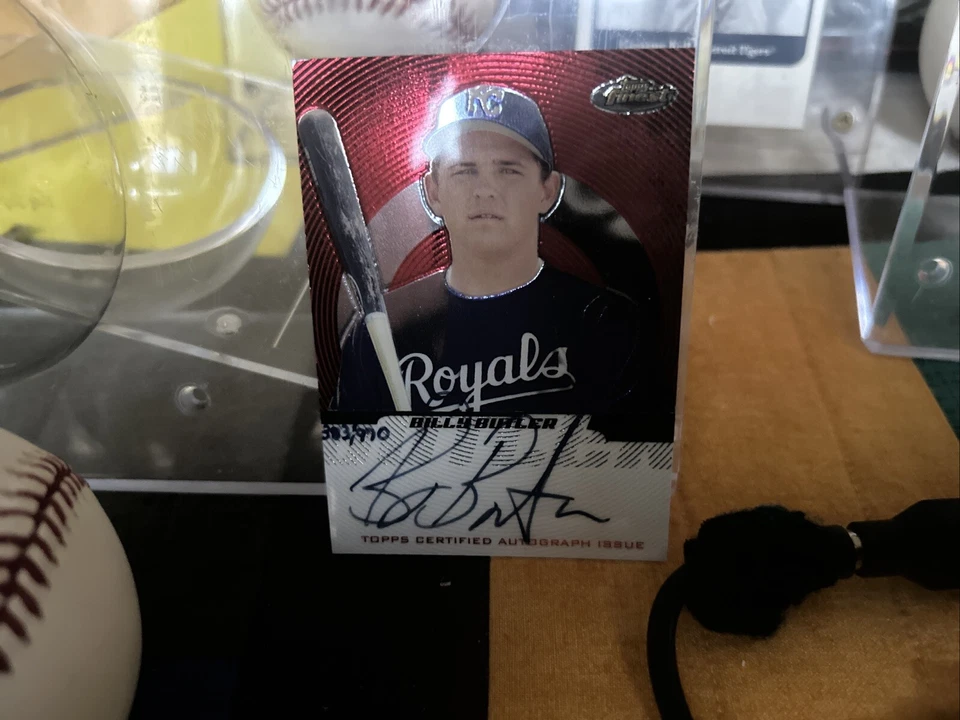 Billy Butler Autographed MLB Rawlings Baseball And Card Royals, A’s - Image 4 of 4