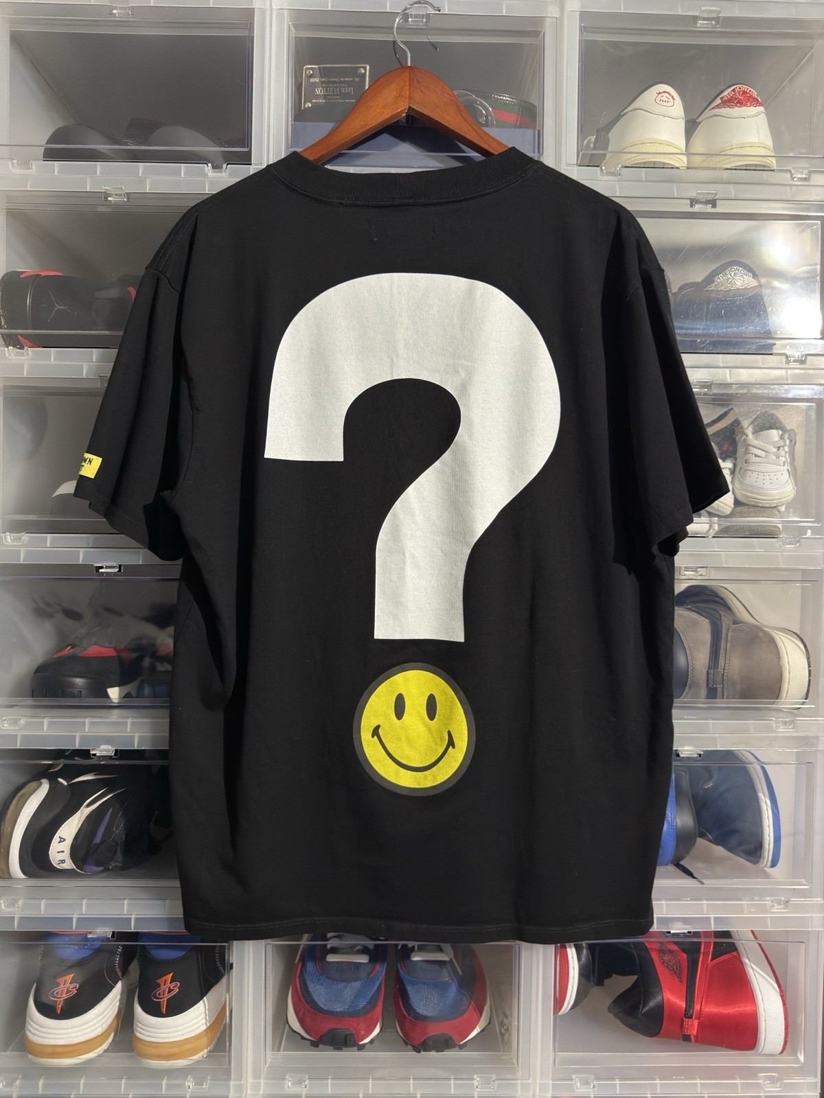GUESS Originals x Chinatown Market Black Smiley Graphic Crew Tee Men’s L