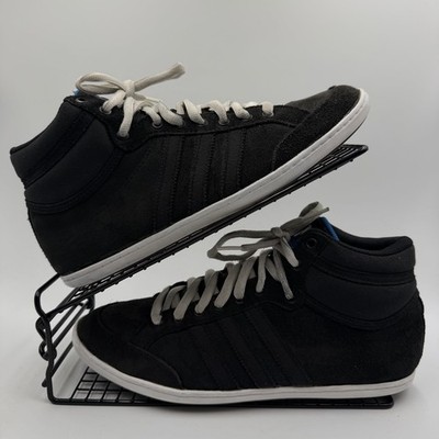 Adidas Plimcana Mid schwarz Wildleder weiß Turnschuhe Größe UK 8 Herren hoch D65947
