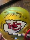 Kareem Hunt Kansas City Chiets Mini Helmet Autographed JSA authenticated