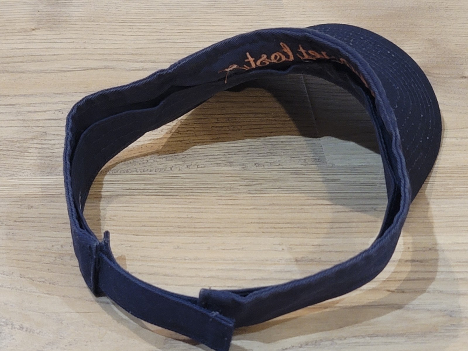 Let's Get Lost Blue Baseball Adjustable Visor Cap… - image 3