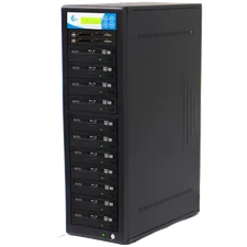 EZ DUPE Media Mirror PLUS 1 to 10 Duplicator -Flash (SD CF MS MMC USB) / Blu-Ray