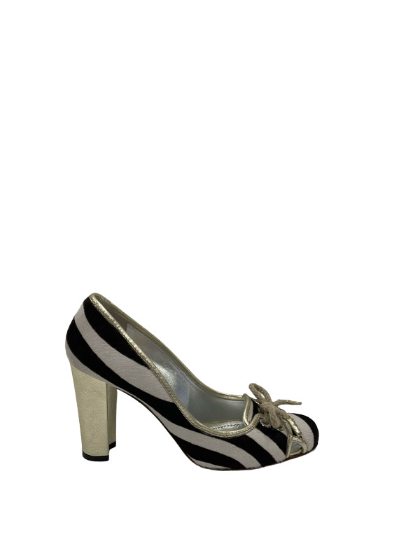 Zapatos de salón Dolce Gabbana con estampado de cebra para mujer Reino Unido 7