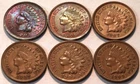 Lot (6) High Grade Indian Head Cents, Uncirculated 1903 1906 1907 1909 Penny 1C