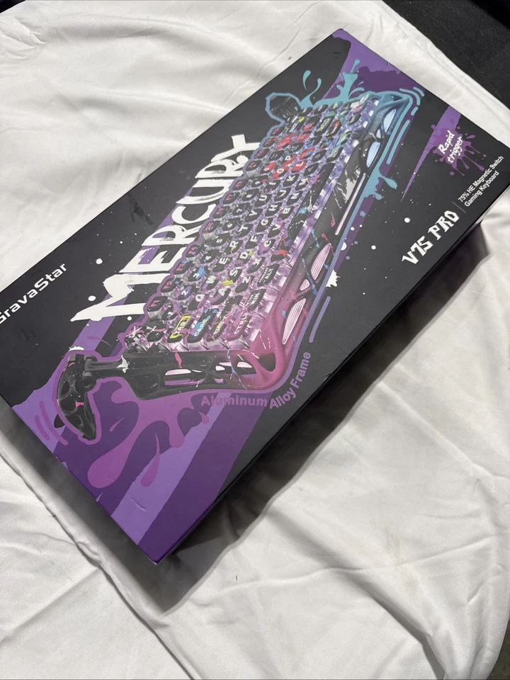 Teclado Interruptor Magnético Gravastar Mercury V75 Pro 75% HE Edición Cyberpunk Foto 2 de 4