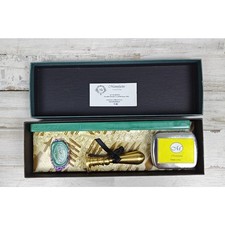 Wax Seal Kit Brass Stamp Letter "A" Sealing Wax Spoon Set Italy Calligraphy Gift