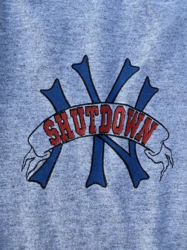 Vintage 90’s Shutdown T-Shirt New York Hardcore Band Brooklyn Hardcore Grau L - Bild 3 von 10