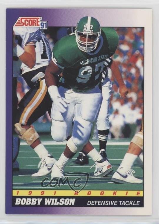 1991 Score 1991 Rookie Bobby Wilson #606 Rookie RC 17vs