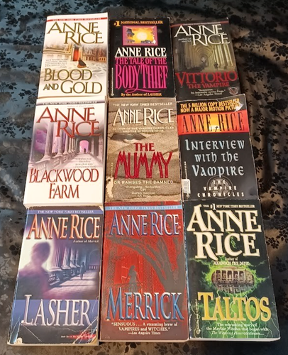 Anne Rice Book Collection - Interview with the Vampire, Mayfair Witches ...