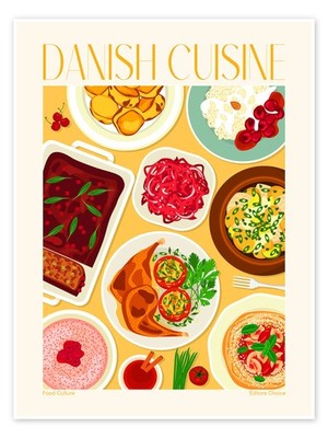 Poster Traditional Food - Danish Cuisine