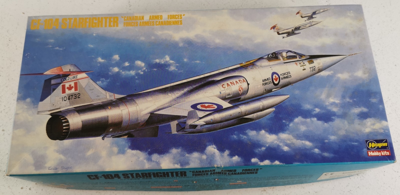 Hasegawa 1:72 CF-104 Starfighter Canadian Forces Model Kit Vintage 1990 Boxed