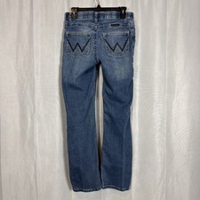 Wrangler Willow Ultimate Riding Jeans Women’s 5 x 32 Bootcut Flare Blue