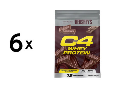 6 x Cellucor C4 Whey Protein (449g) Hersheys Milk Chocolate (66,81 EUR/kg)