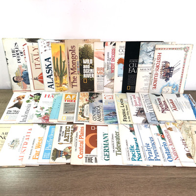 Vintage National Geographic Map Huge Lot 40 Inserts Travel Fold Out Supplements