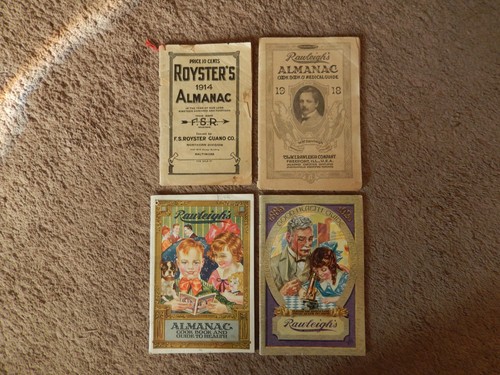 Antike Rawleigh’s 1918 1919 1920 Good Health Guide Almanache + Royster’s 1914 - Bild 1 von 24