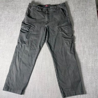 Levis XX Cargo Pants Mens 36x30 Gray Mid Rise Cotton Tapered Leg Utility Pockets