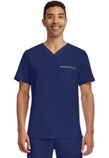 Navy Healing Hands 360 Scrubs Spencer V Neck Top 2381 NAVY