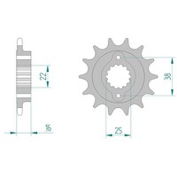 Afam Ritzel #520 15 ZäHne (FüR: Ducati 748 S 97-99 )