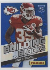 2013 Panini Monster Box Prizm Building Blocks Blue Prizm Knile Davis #12 0a3