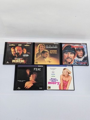 5x DIVX Movie Lot Something About Mary/Fear/Runaway Train/English Patient/Rock