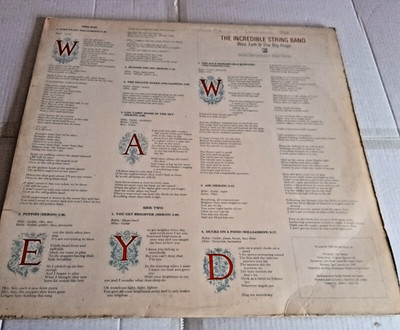 Incredible String Band Wee Tam & The Big Huge Double Vinyl 1968 Mono FREE UK P+P