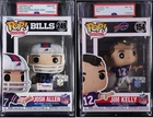 Funko Pop! NFL Josh Allen 249  PSA 10 GEM MINT & Jim Kelly 154 PSA 8.5 MINT