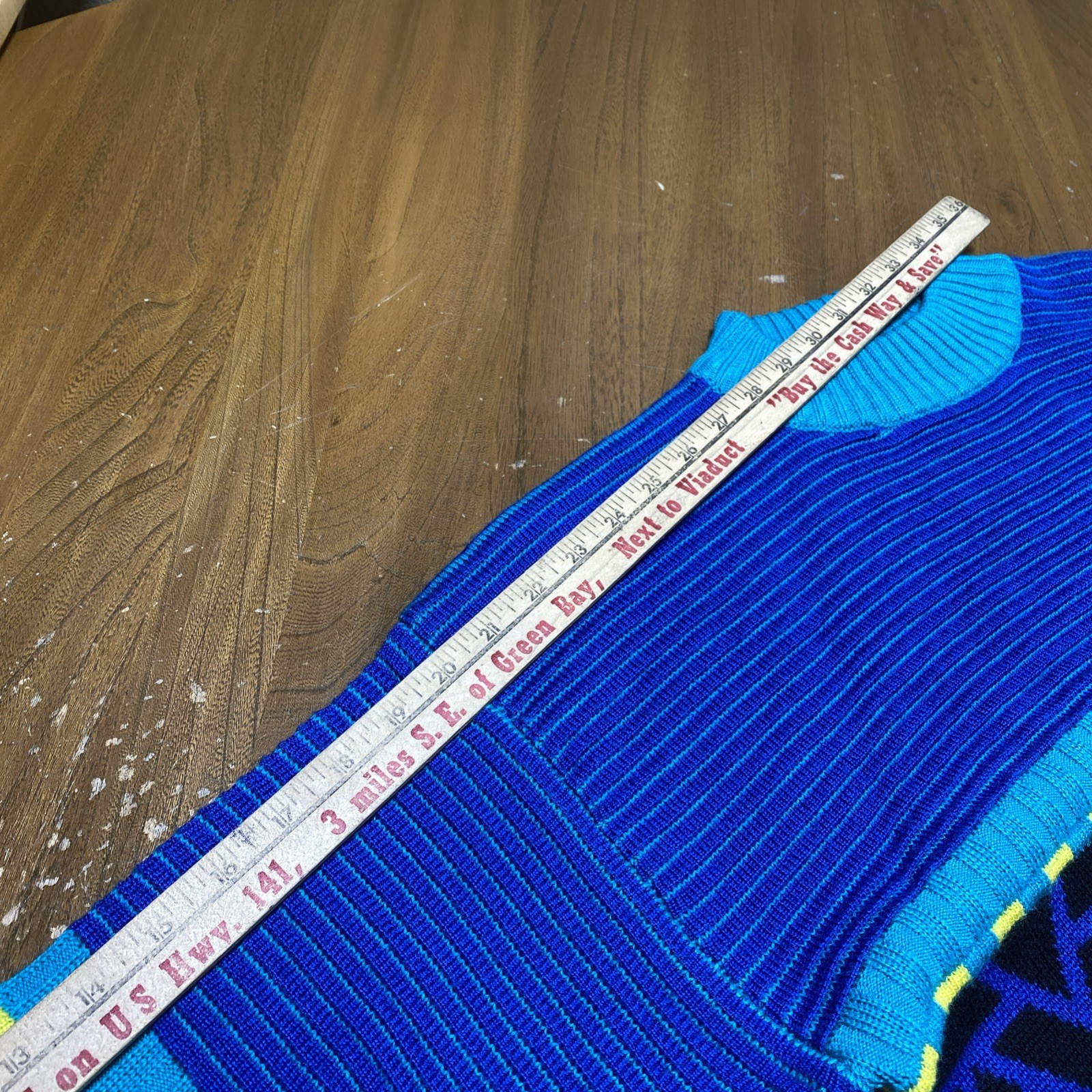 Vintage 80's Tyrolia by HEAD Heavyweight Geometric Neon Wool Acrylic Sweater L