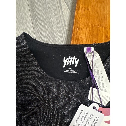 NUEVO CON ETIQUETAS YITTY Mono Moldeador de Lujo Casi Desnudo Manga Larga Negro Brillante M/L - Imagen 4 de 5