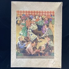 Vintage Joseph K. Straus Wood Jigsaw Puzzle Right in Style 750 Pieces Complete