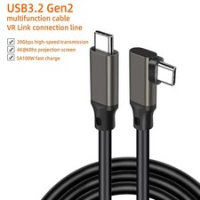 16ft. VR Link Cable USB3.2 Gen2 Type C to Type C High Speed 20Gbps, 20V/5A