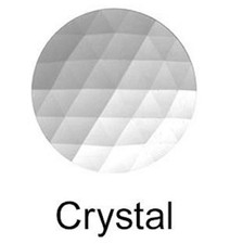 25mm 1 inch Round Clear Faceted Glass Crystal Jewel Flat Back