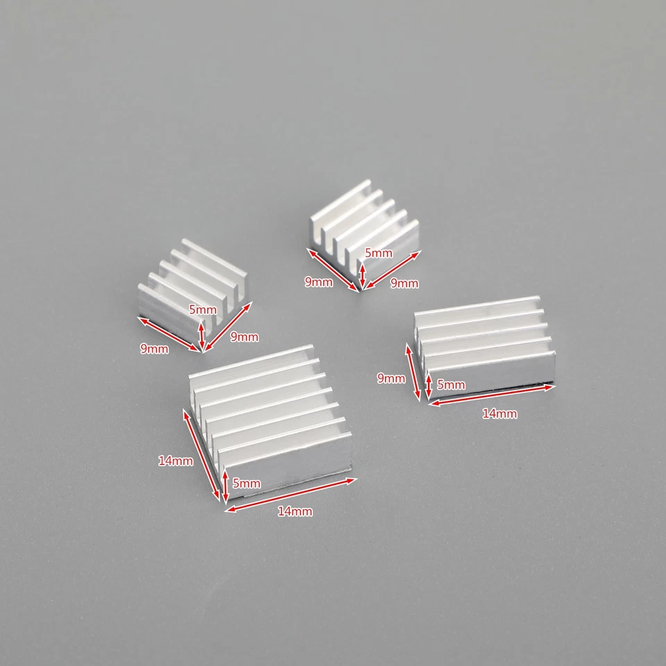 4PCS Radiator Cooler Kit Aluminum Heatsink for Raspberry Pi 4B with Sticker - Photo 3/4