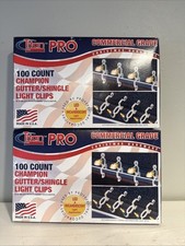 Titan Pro 100 Count Commercial Grade Gutter / Shingle Light Clips. 2 Boxes