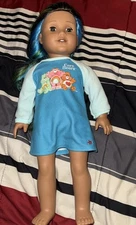 American Girl Doll Truly Me 89 Street Chic Green Blue Hair  Nice Condition