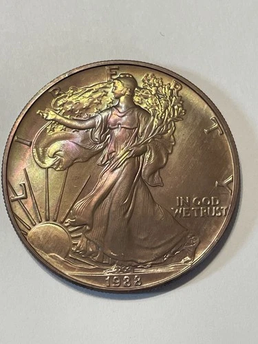 U.S. Mint American Eagle 1988 1 oz Silver Coin .999 Fine Bullion