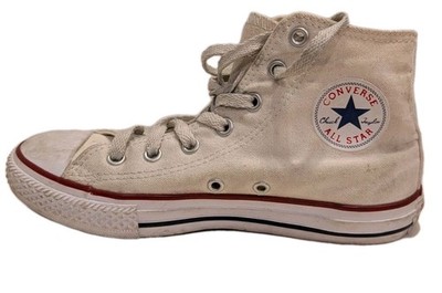 Converse Chuck Taylor All Star High Top Kids 2Y White Canvas Sneakers Classic