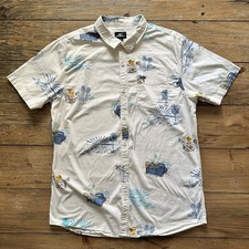 O'Neill Surf Vintage Button Up Shirt Large Summer Beach Surfer Skate Casual