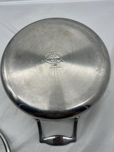 Revere Ware Stainless Steel 5 Qt Stock Pot with Glass Lid Rare - Picture 4 of 6