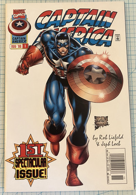 Captain America #1 NM Newsstand 1st Preview App Rikki Barnes 1996 Marvel Comics
