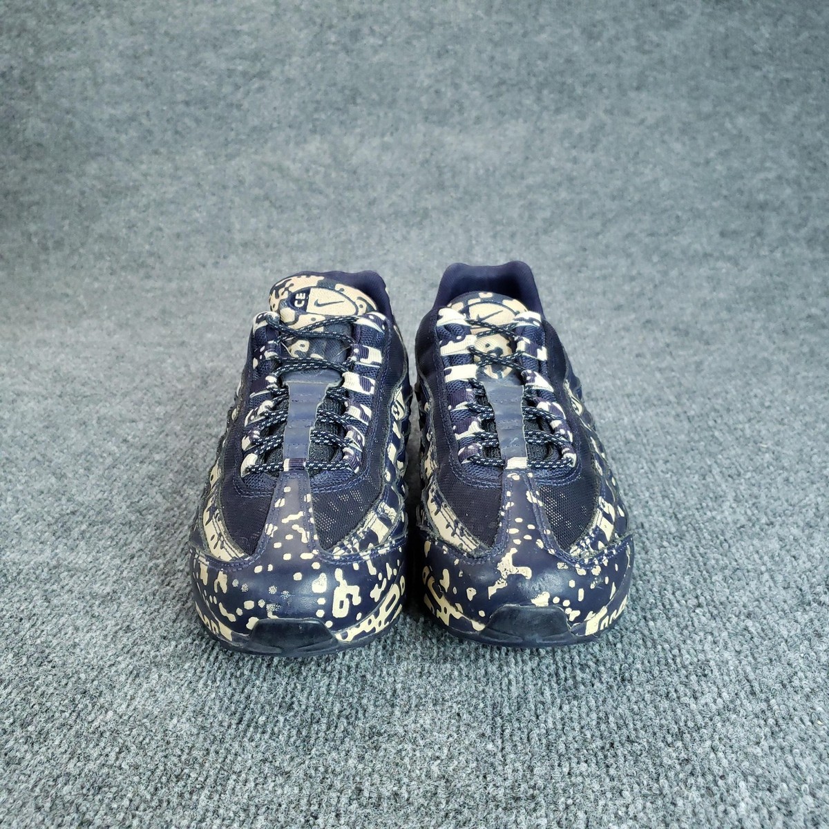 Nike Air Max 95 Cav Empt X Shoes Mens Size 9.5 Blue Camo Sneakers 