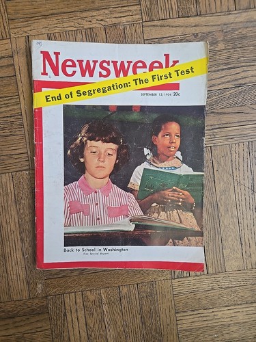 Newsweek September 13, 1954 End Of Segregation: The First Test Rare Copy - Picture 1 of 8
