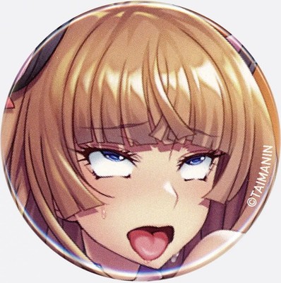 Asuka Kogawa Badge Taimanin RPGX Ahegao Heroine Pin 57mm Comic Market 106