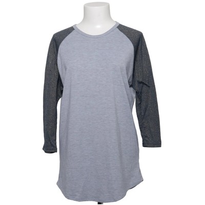 LuLaRoe, Langarmshirt, Größe: L, Grau, Elasthan/Polyester, Einfarbig, Damen #jAI